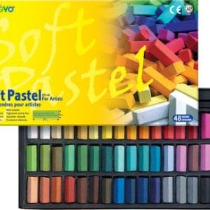 Mungyo Soft Pastel Half-Length Crayons (48 assorted colors)