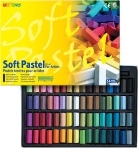 Mungyo Soft Pastel Half-Length Crayons (64 assorted colors)