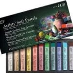 Mungyo Square Shaped Soft Pastel Crayon (12 assorted colors)