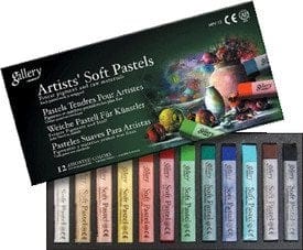 Mungyo Square Shaped Soft Pastel Crayon (12 assorted colors)