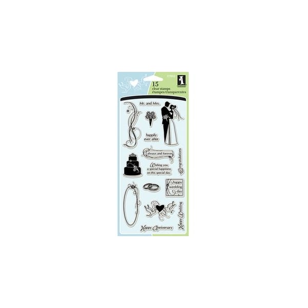 Inkadinkado Clear Stamps- Wedding Marriage (15 Stamps)