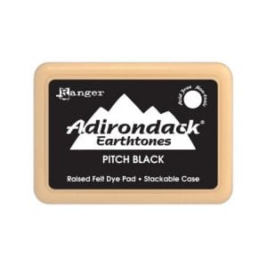 Adirondack Dye Ink Pad Earthtones - Pitch Black