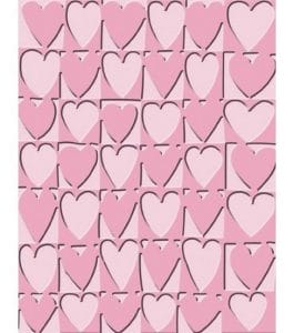 CuttleBug A2 Embossing Folders - Heart Blocks