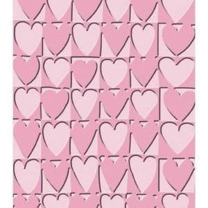 CuttleBug A2 Embossing Folders - Heart Blocks