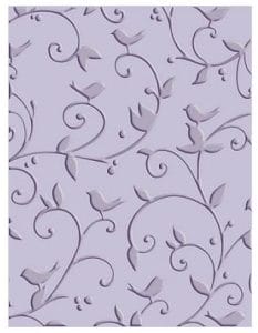 Cuttlebug Embossing Folder A2 Birds and Swirls