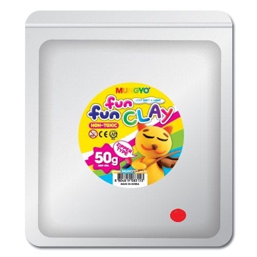 Mungyo Fun Fun Clay - Red (50gms) MMF50RD Mungyo Fun Fun Clay - Red (50gms)
