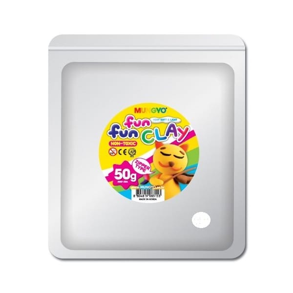 Mungyo Fun Fun Clay - White (50gms)