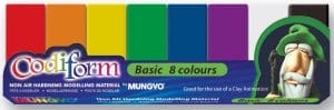Codiform Non Air Hardening Assorted Clay (8 Colors)