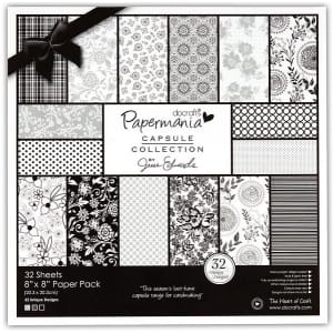 Papermania Capsule Collection 8X8" Paper Pack by Jesse Edwards - Bexley Black