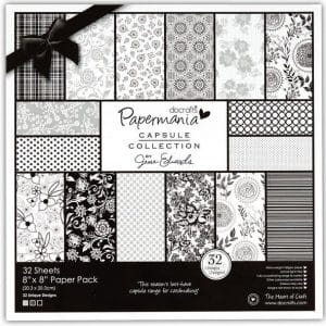 Papermania Capsule Collection 8X8" Paper Pack by Jesse Edwards - Bexley Black