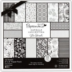 Papermania Capsule Collection 8X8" Paper Pack by Jesse Edwards - Bexley Black