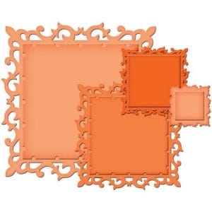 Spellbinders Nestabilities Elements Dies - Fleur De Lis Squares