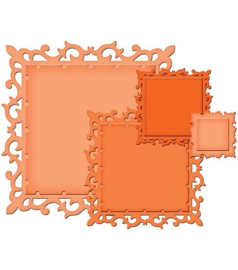 Spellbinders Nestabilities Elements Dies - Fleur De Lis Squares SB 10995306 Spellbinders Nestabilities Elements Dies - Fleur De Lis Squares