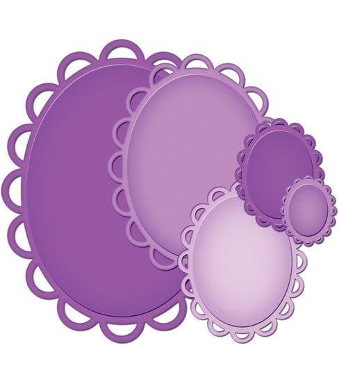 Spellbinders Nestabilities Elements Dies - Lacey Ovals SB 10995538 Spellbinders Nestabilities Elements Dies - Lacey Ovals