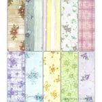 Assorted 12x12 Paper Pack - Beautiful Flowers (Set of 40 sheets)