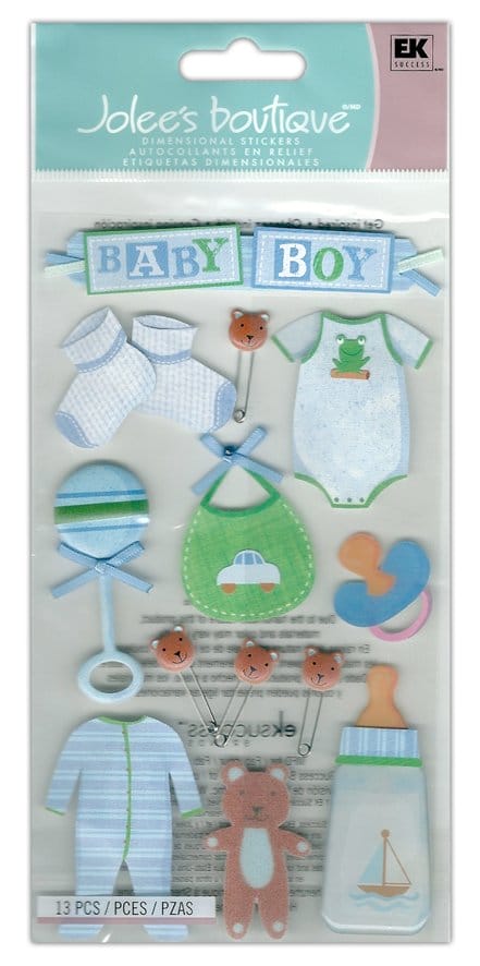 Jolee's Boutique - Baby Boy Dimensional Stickers Jolees boutique baby stickers Jolee's Boutique - Baby Boy Dimensional Stickers