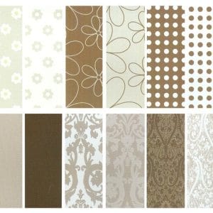 Assorted 12x12 Paper Pack - W&M Brown (Set of 40 sheets)