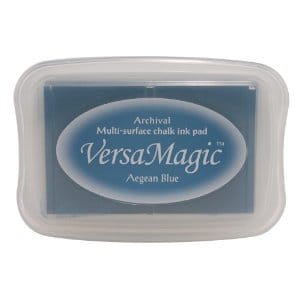 Tsukineko Versamagic chalk Ink Pad - Aegean Blue tsu vmgp aeg Tsukineko Versamagic chalk Ink Pad - Aegean Blue