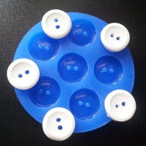3/4 inch Button Silicone Clay Mould