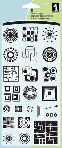 Inkadinkado Clear Stamps- Circles and Squares Inchie (23 Stamps) 60 30441 circle and square inchie Inkadinkado Clear Stamps- Circles and Squares Inchie (23 Stamps)