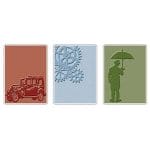 Tim Holtz Sizzix Texture Trades - Artful Muse Set (A2 Medium)