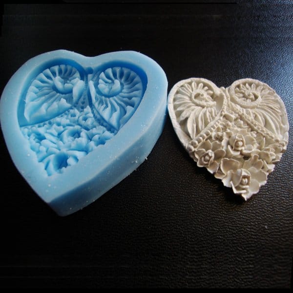 Heart Frame Silicone Clay Mould CAMOLD11 Heart Frame Silicone Clay Mould
