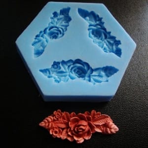 Spiral Flowers Silicone Clay Mould
