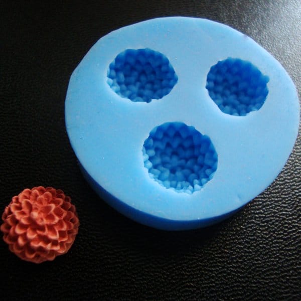 Chrysantheum Flower Small Silicone Clay Mould CAMOLD24 Chrysantheum Flower Small Silicone Clay Mould