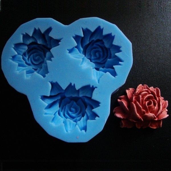 Large Rose Silicone Clay Mould CAMOLD27 Large Rose Silicone Clay Mould