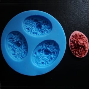 Flower Cameo Silicone Clay Mould