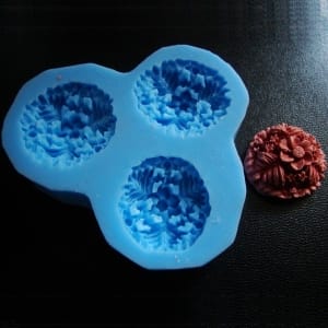 Circle Flowers Silicone Clay Moulds