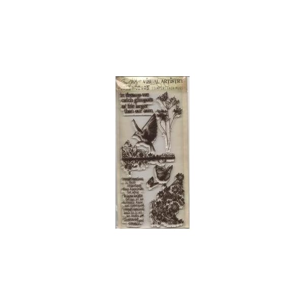Tim Holtz Visual Artistry Clear Stamps - Flights of Fancy