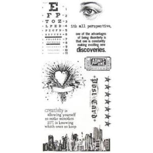 Tim Holtz Visual Artistry Clear Stamps - City Central