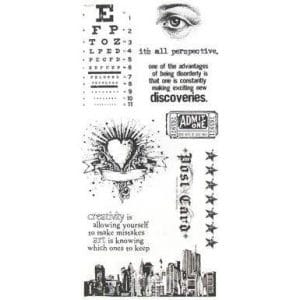 Tim Holtz Visual Artistry Clear Stamps - City Central