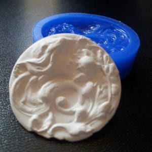 Lady Art Nouveau Silicone Clay Mould