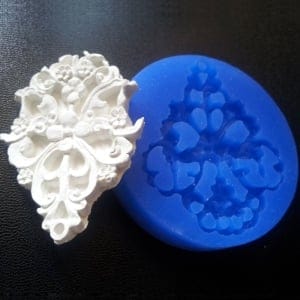 Large Flourish Silicone Clay Mould