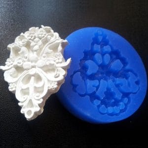 Large Flourish Silicone Clay Mould