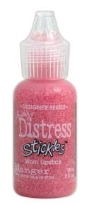 Tim Holtz Distress Stickles Glitter Glue - Worn Lipstick