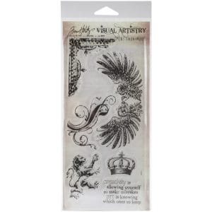 Tim Holtz Visual Artistry Clear Stamps - Regal Flourish