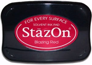 StazOn Solvent Ink Pad - Blazing Red