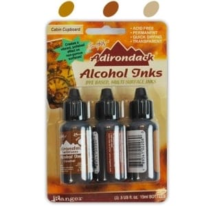 Tim Holtz Earth Tones Alcohol Inks - Cabin Cupboard (Pack of 3)