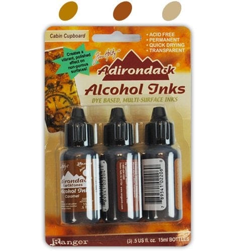 Tim Holtz Earth Tones Alcohol Inks - Cabin Cupboard (Pack of 3) Cabin Cupboard Tim Holtz Earth Tones Alcohol Inks - Cabin Cupboard (Pack of 3)