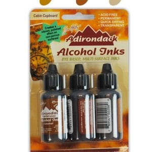 Tim Holtz Earth Tones Alcohol Inks - Cabin Cupboard (Pack of 3)