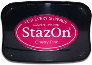 StazOn Solvent Ink Pad - Cherry Pink