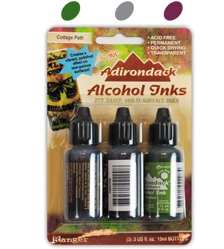 Tim Holtz Earth Tones Alcohol Inks - Cottage Path (Pack of 3) Cottage Path Tim Holtz Earth Tones Alcohol Inks - Cottage Path (Pack of 3)