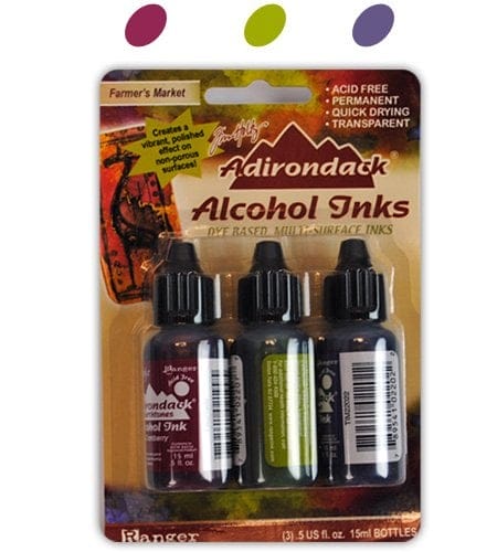 Tim Holtz Earth Tones Alcohol Inks - Farmers Market (Pack of 3) Farmer Market Tim Holtz Earth Tones Alcohol Inks - Farmers Market (Pack of 3)