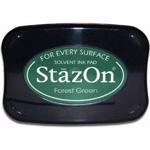 StazOn Solvent Ink Pad - Forest Green