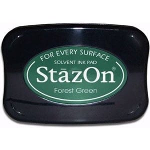 StazOn Solvent Ink Pad - Forest Green