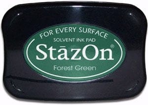 StazOn Solvent Ink Pad - Forest Green