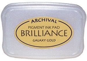 Brilliance Archival Pigment InkPad - Galaxy Gold Galaxy Gold Brilliance Archival Pigment InkPad - Galaxy Gold